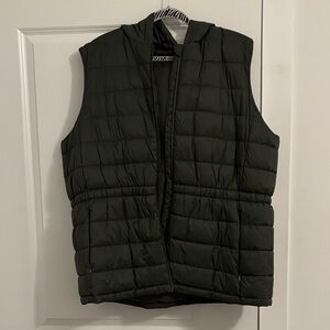 Dark Green Puffer Vest